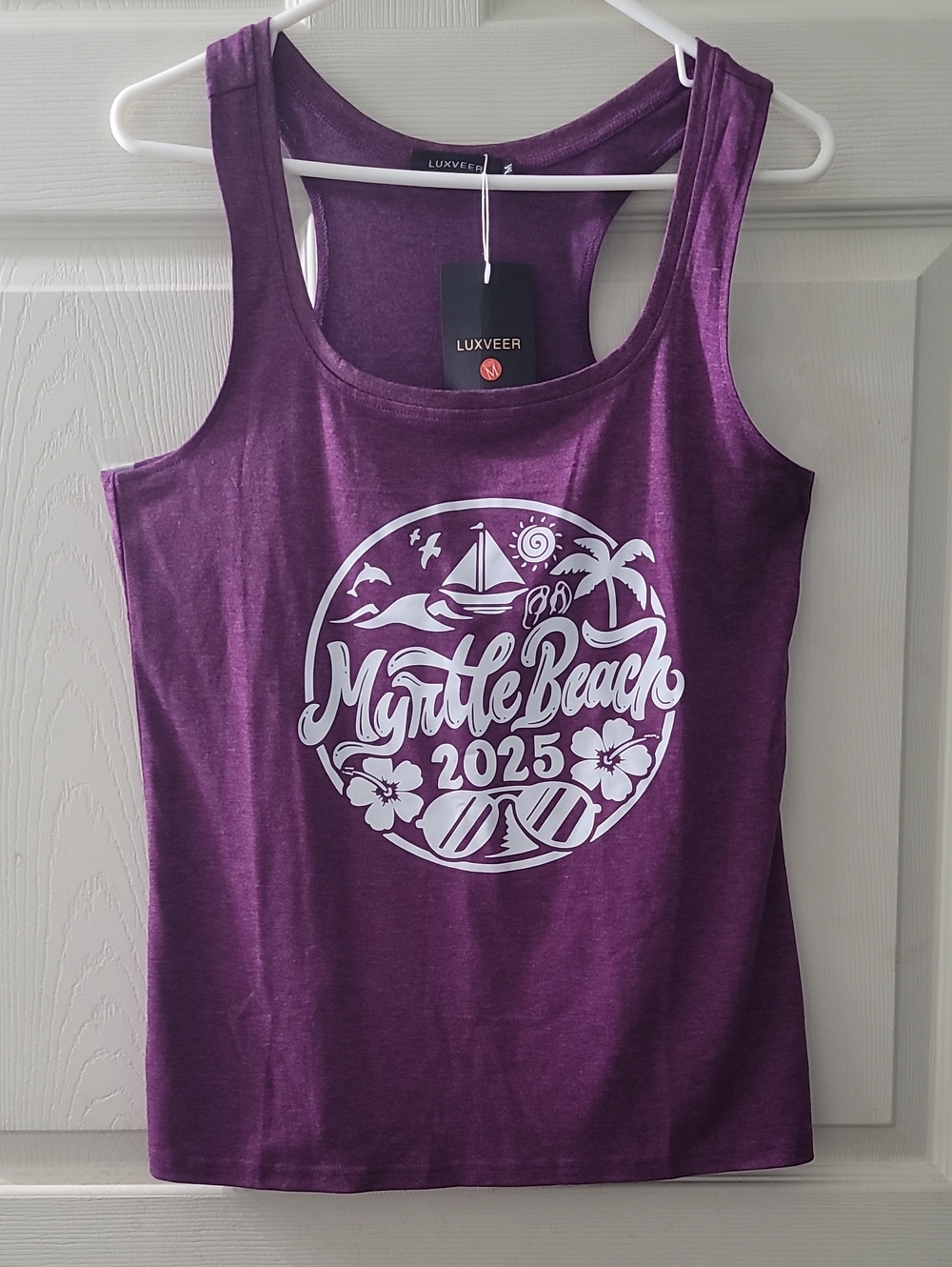 Myrtle Beach 2025 Purple Graphic Tank  Size M